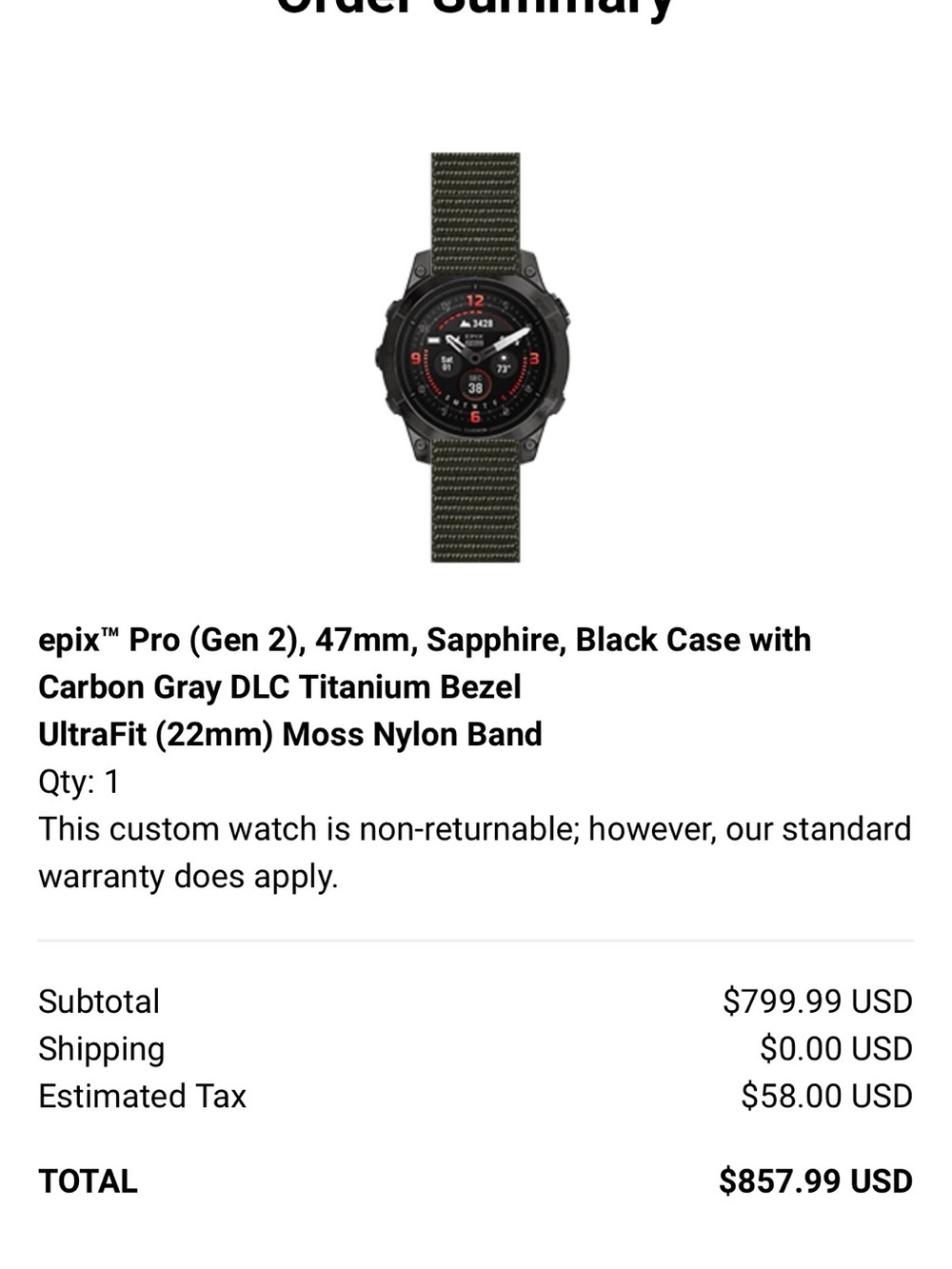 Garmin Epix Pro Sapphire ( Gen2) 47 mm